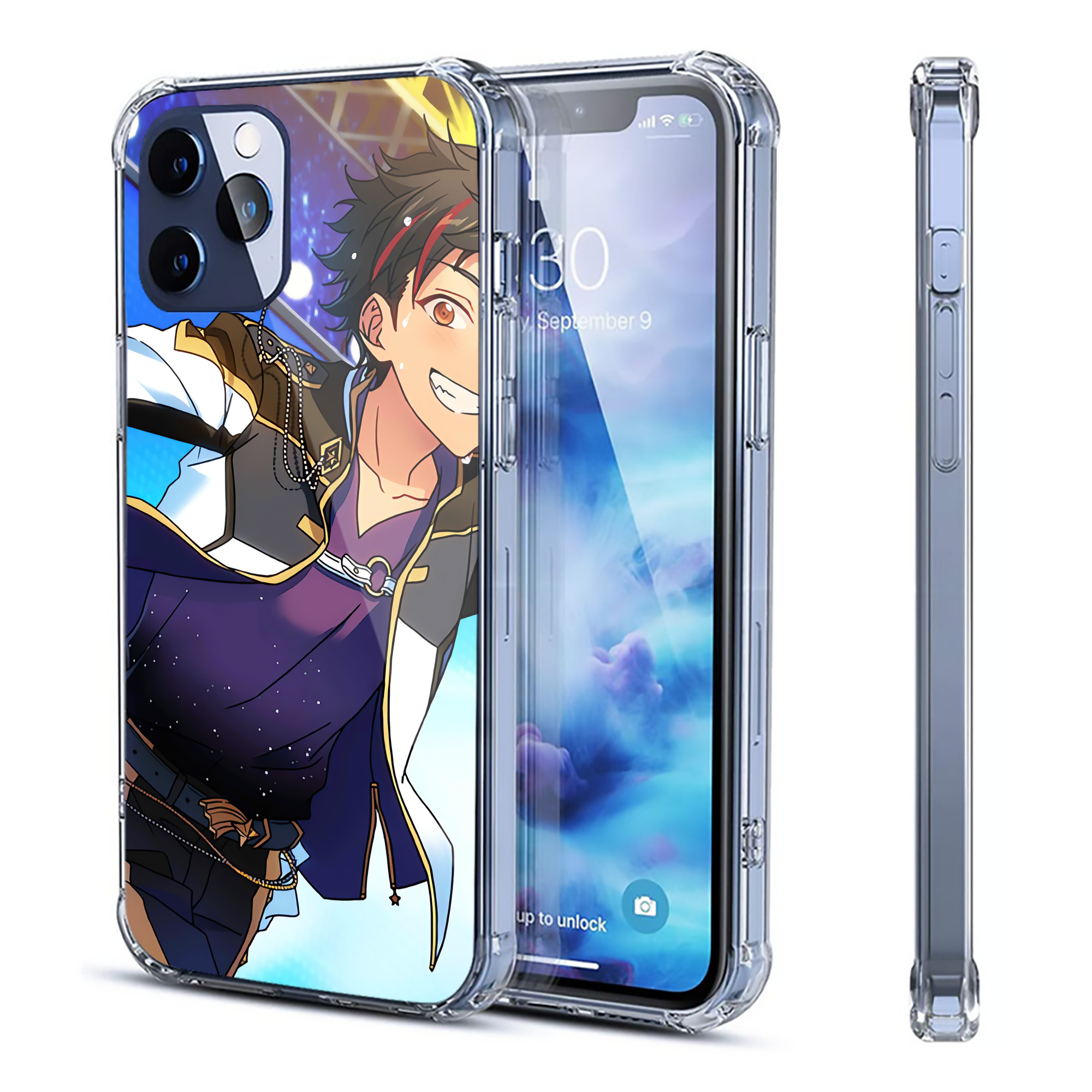 （画像用） あんさんぶるスターズ! Ensemble Stars 【iPhone 12シリーズ対応】透明スマホケース（クリアソフトケース）
